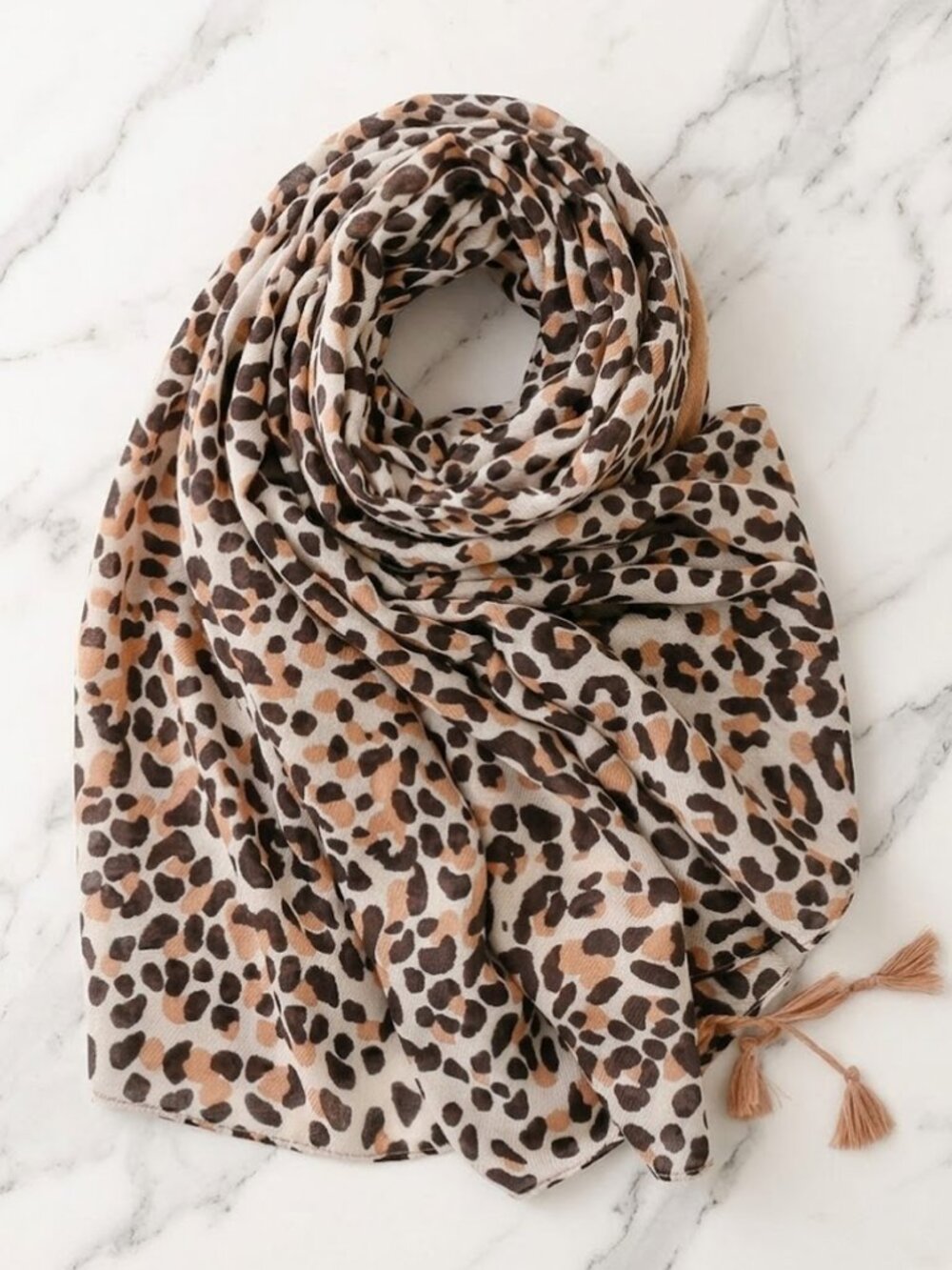 Ladies Fashionable Leopard Print Scarf